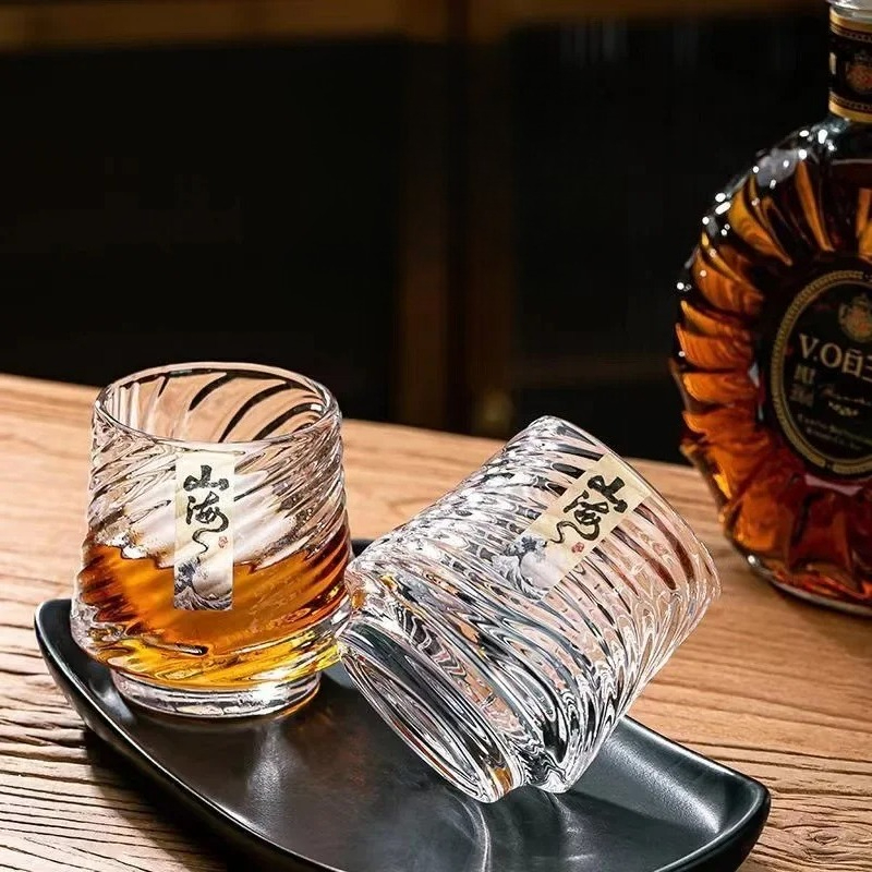 Wine Beer Glass Set - Glass Whiskey Cup Set Shanhai Cup