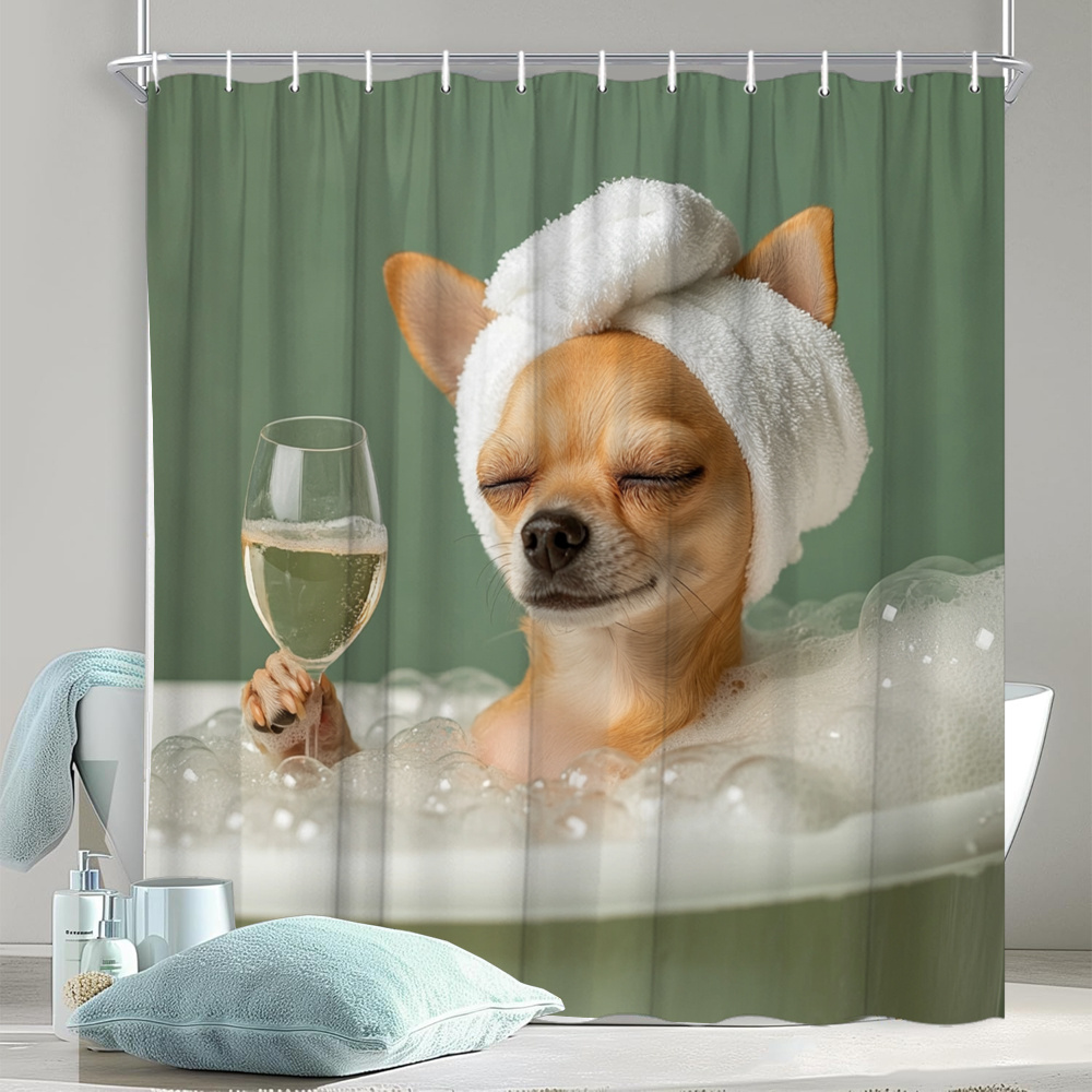 Wine&Beer Mouton - Chihuahua Dog in Bubble Bath with