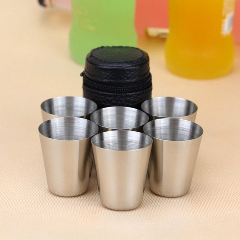 4/6Pcs Stainless Steel Cups Mi - Wine Beer Glass Set review and price