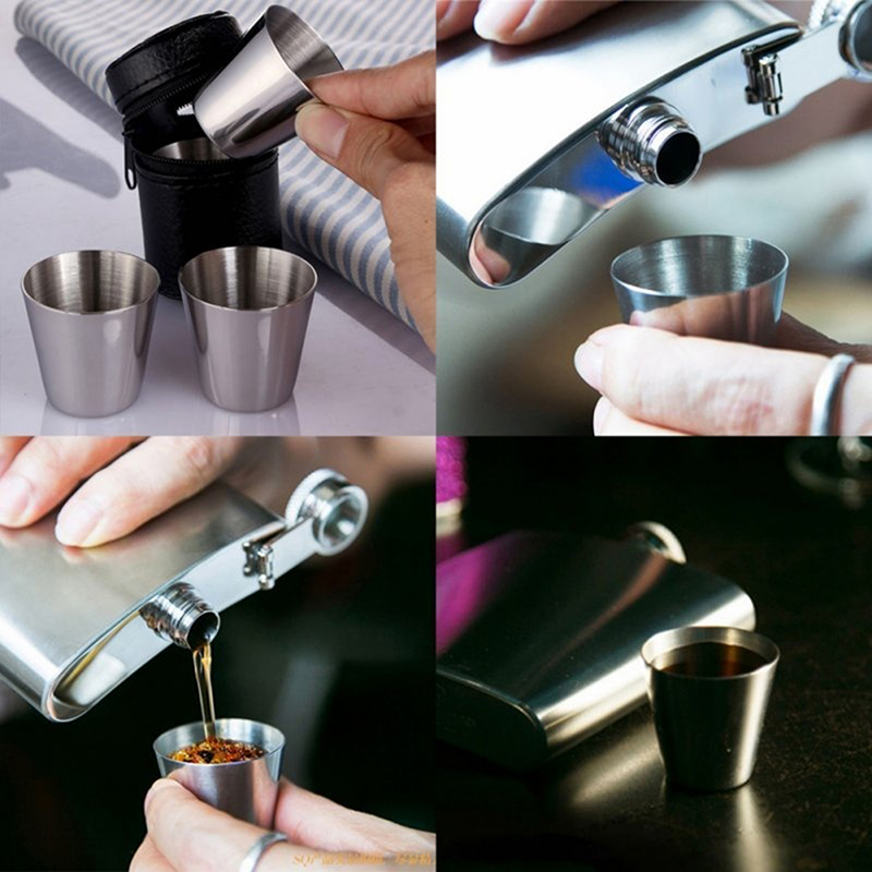 4/6Pcs Stainless Steel Cups Mi - Wine Beer Glass Set review and price