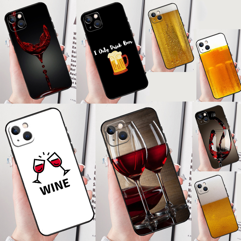 Drink Beer Red Wine Phone Case - Wine Plus Beer review and price
