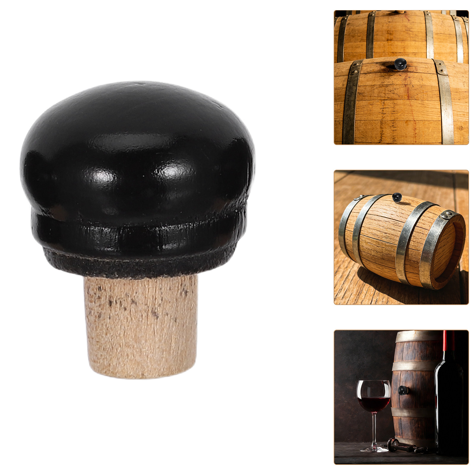 4Pcs Oak Barrel Cork Bung Set  - Wine Beer Glass Set review and price
