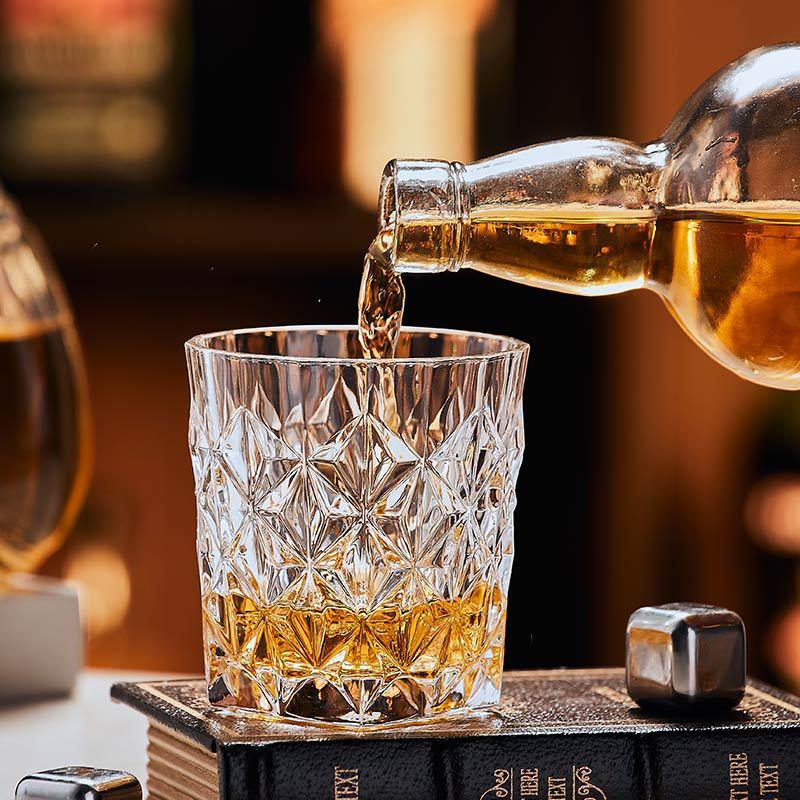 Retro Carved Glass Whiskey Win - Wine Beer Glass Set review and price