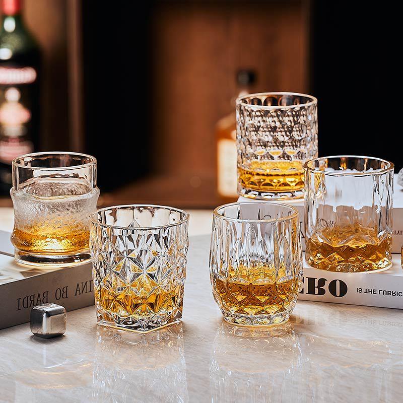 Retro Carved Glass Whiskey Win - Wine Beer Glass Set review and price