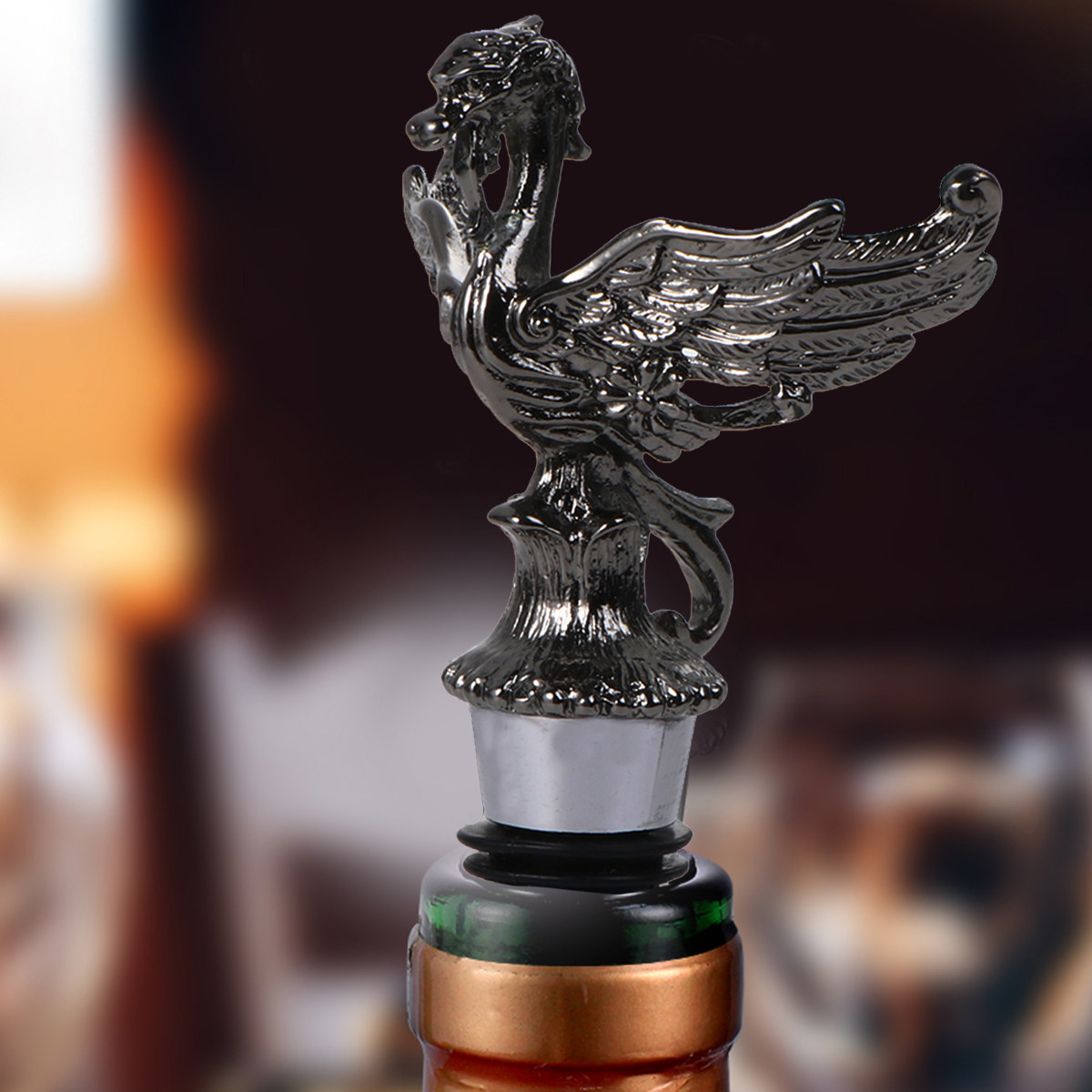 Animal Head Wine Stopper and P - Wine Beer Glass Set review and price