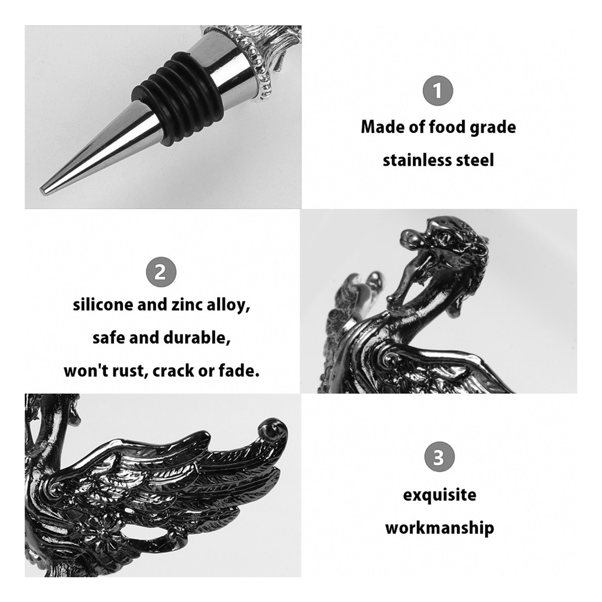Animal Head Wine Stopper and P - Wine Beer Glass Set review and price