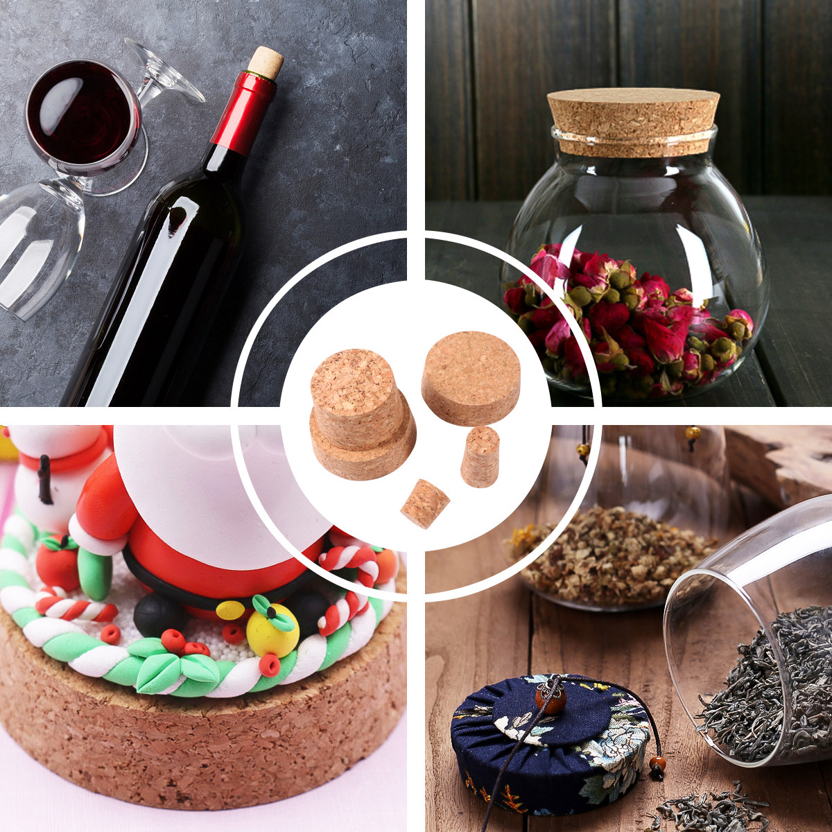 25Pcs Cork Wine Stoppers Set F - Wine Beer Glass Set review and price
