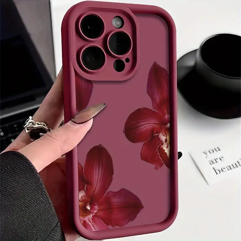 Wine Red Orchid Flower Pattern - Wine & Beer Guayaquil review and price